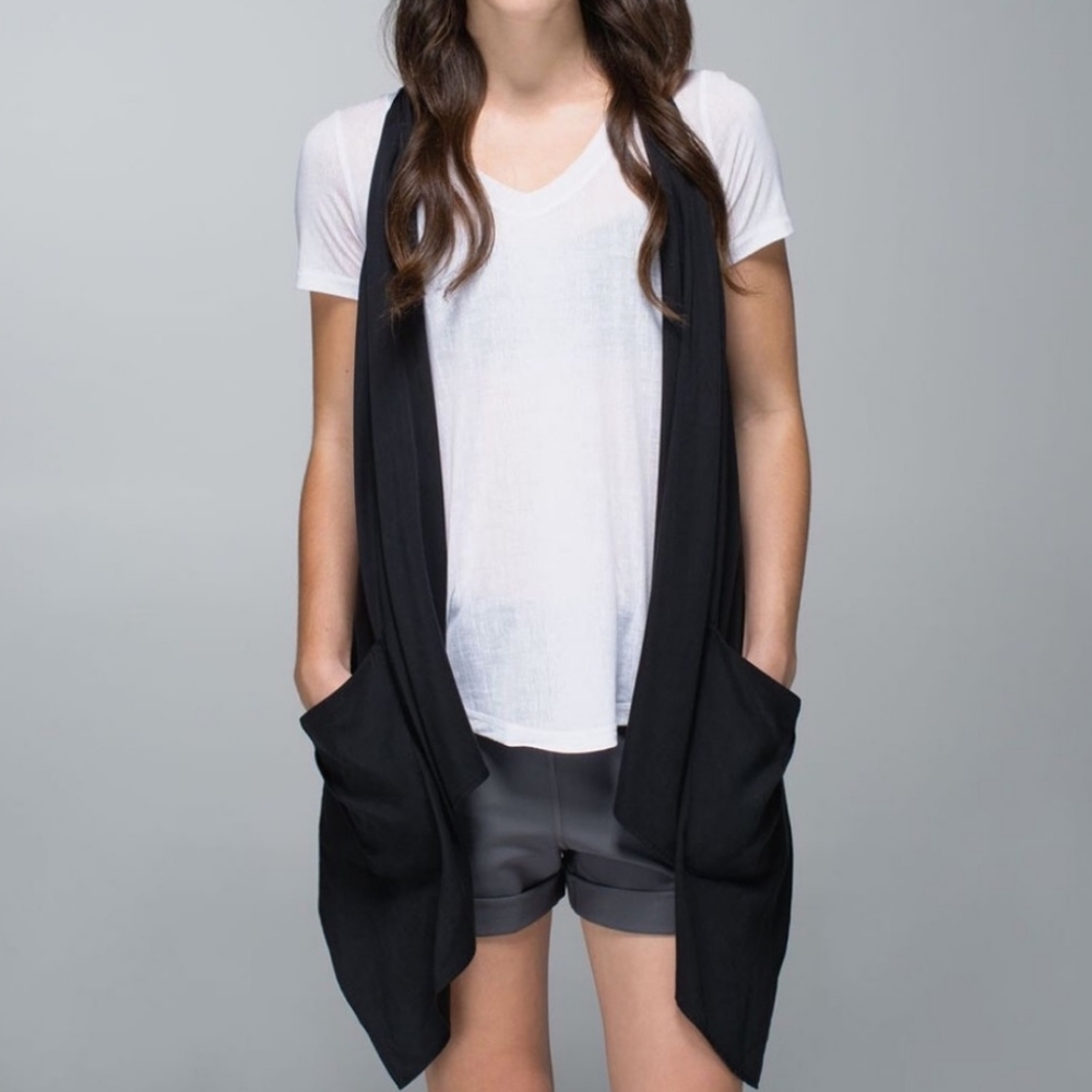 Lululemon Black Tranquility Sleeveless Wrap
